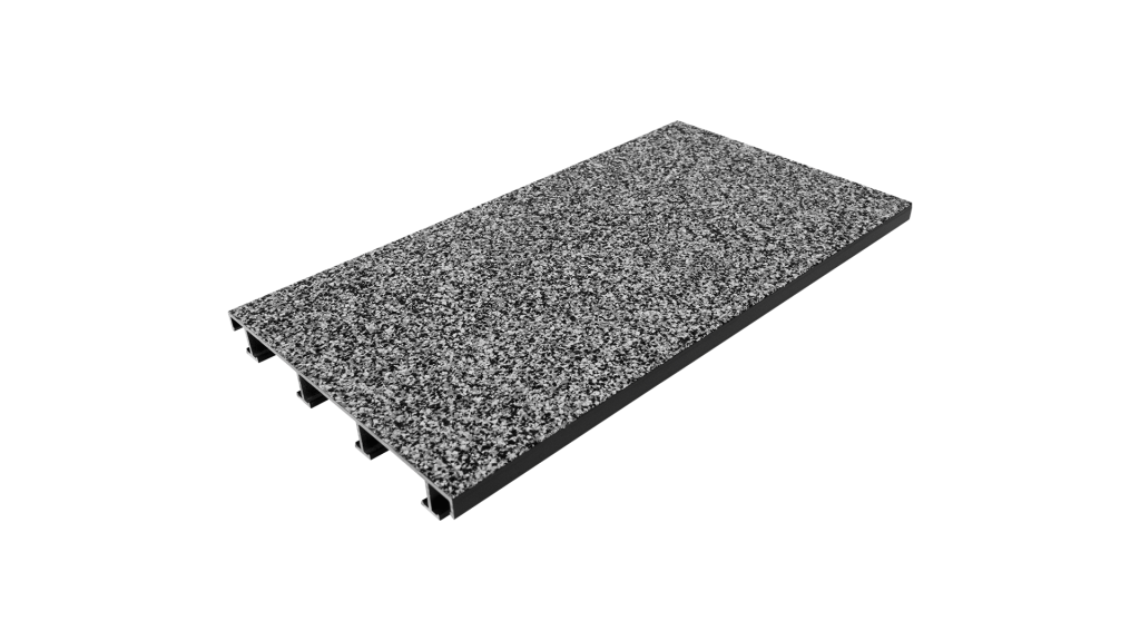 sanFLOOR 162 – Schrägansicht für eine komplette Perspektive der Terrassendiele.