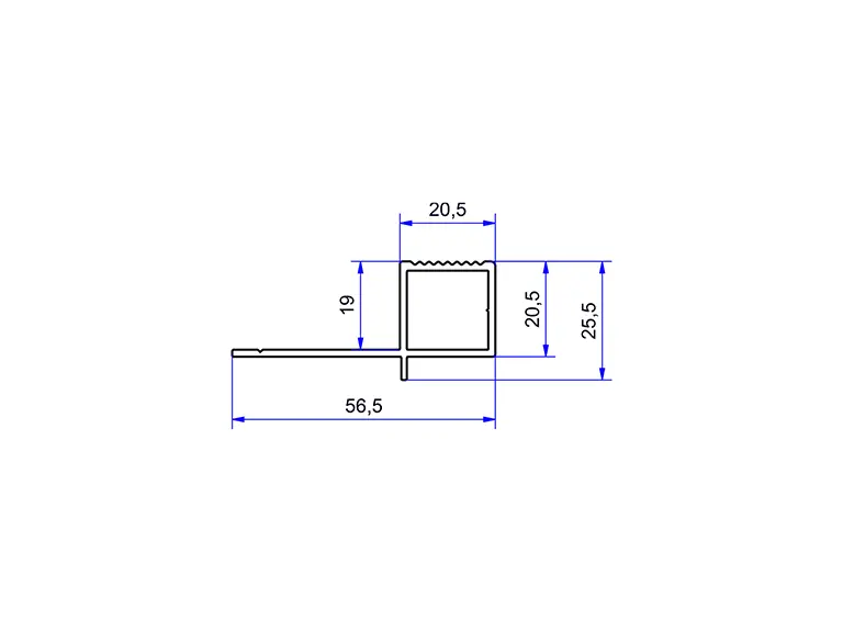 Skizze sanFLOOR® Stufenkante 19