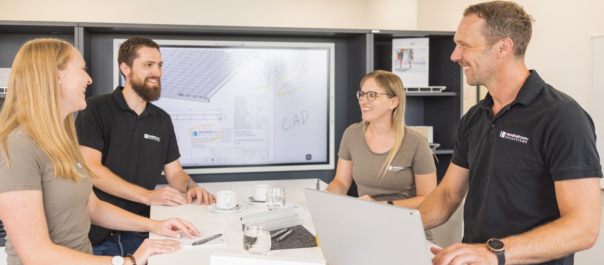Tobias Strass und Sandra Sandmeir in Kreativzone_Sandmeir Bausysteme GmbH
